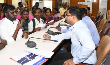 பாராலிம்பிக் விளையாட்டுப் போட்டிகளில் வெற்றி பெற்ற குழந்தைகளுக்கு ஆட்சியர் வாழ்த்து!