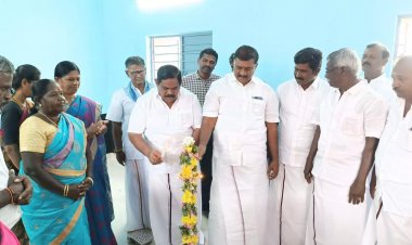 விளாத்திகுளத்தில் ரூ.11 லட்சம் மதிப்பீட்டில் புதிய அங்கன்வாடி மைய கட்டிடம் : எம்.எல்.ஏ திறந்து வைத்தார்!