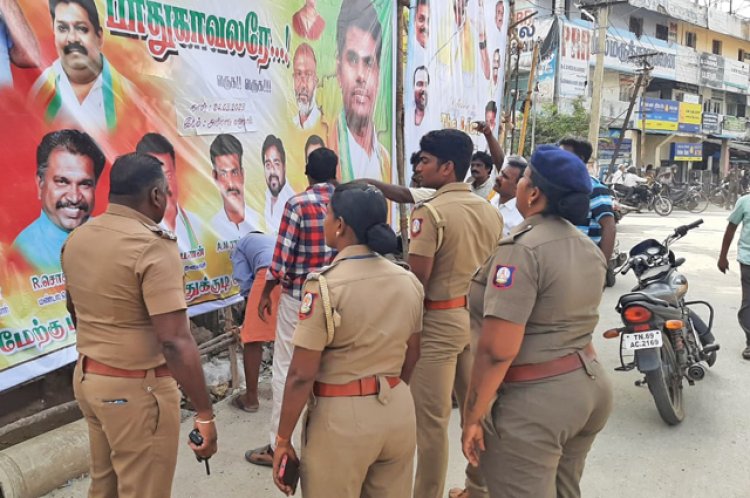 தூத்துக்குடியில் பா.ஜ.க டிஜிட்டல் போர்டுகள் அகற்றம் : மாநகராட்சி நடவடிக்கை..!