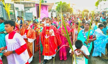 தூத்துக்குடியில் குருத்தோலை ஞாயிறு பவனியில் திரளான கிறிஸ்தவர்கள் பங்கேற்பு!