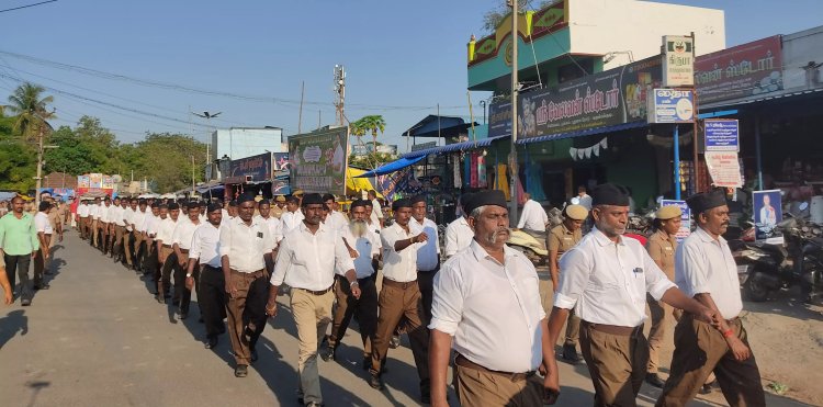 ஆர்.எஸ்.எஸ். அணிவகுப்பு ஊர்வலத்தில் பங்கேற்ற இந்து முன்னணி நிர்வாகி மயங்கி விழுந்து பலி!