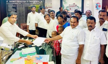 அரசு அதிகாரிகளின் அலட்சிய போக்கால் மின்சாரம் தாக்கி உயிரிழந்தவர் குடும்பத்திற்கு உதவ எஸ்.பி.சண்முகநாதன் ஆட்சியரிடம் மனு!