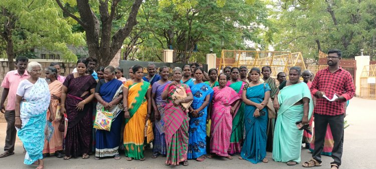 இலவச வீட்டுமனைப்பட்டாக்களுக்கு கணினி பட்டா வழங்க கோரி பொதுமக்கள் மனு!