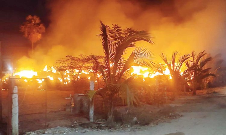 பால் பண்ணையின் வைக்கோல் படப்பு எரிந்து நாசம்- போலீசார் விசாரணை!