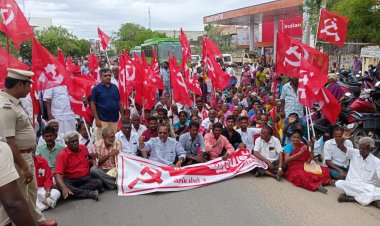 தூத்துக்குடி மாவட்டத்தில் சிபி எம் கட்சியினர் மறியல் போராட்டம்: 212 பெண்கள் உட்பட 608 பேர் கைது!