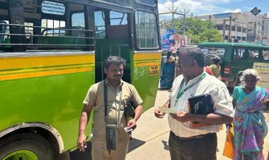 கோவில்பட்டியில் அனுமதிக்கப்படாத வழித்தடத்தில் இயக்கப்பட்ட மினிபஸ் பறிமுதல்!