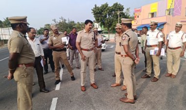 குலசேகரன்பட்டினத்தில் போக்குவரத்து மாற்றம்: எஸ்பி நேரில் ஆய்வு!