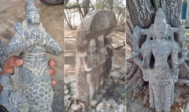 ஒட்டப்பிடாரம் அருகே 12ஆம் நூற்றாண்டைச் சேர்ந்த சிற்பங்கள் கண்டெடுப்பு!