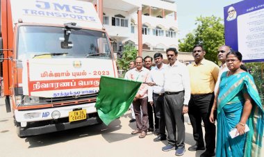 #தூத்துக்குடி மாவட்ட நிர்வாகம் சார்பில் சென்னை மாவட்டத்திற்கு ரூ.5 லட்சம் மதிப்பிலான புயல் நிவாரண அத்தியாவசிய பொருட்கள் வழங்கல்..!