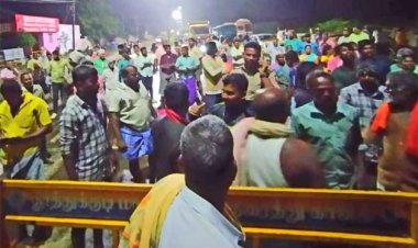 பஞ். தலைவருக்கு எதிராக மக்கள் சாலை மறியல் : தூத்துக்குடியில் பரபரப்பு!