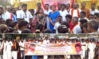 தூத்துக்குடியில் விஜயகாந்த் 30வது நாள் நினைவு அமைதி ஊர்வலம்!