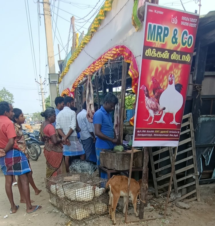 தூத்துக்குடி மாவட்டத்தில் திருவள்ளுவர் தினத்தில் இறைச்சி விற்பனை படு ஜோர்..!