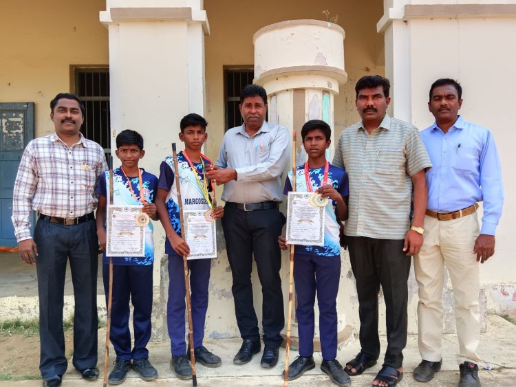 மாநில அளவிலான சிலம்பம் மற்றும் சுருள்வாள் போட்டிகளில் நாசரேத் மர்காஷிஸ் மேல்நிலைப்பள்ளி மாணவர்கள் சிறப்பிடம்