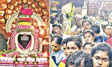 தூத்துக்குடியில் சிவன் கோவிலில் 216 சிவலிங்க பூஜை : ஆயிரக்கணக்கான பக்தர்கள் வழிபாடு