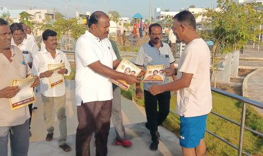 உதய சூரியன் சின்னத்தில் வாக்குகள் தாருங்கள்: வணிகர்களிடம் பிரச்சாரம் மேற்கொண்ட மேயர் ஜெகன்…!