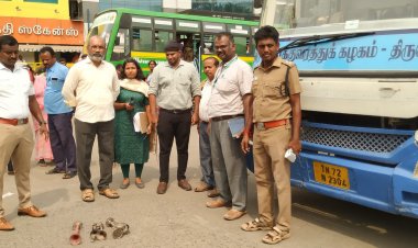 தூத்துக்குடி மாவட்டம் கோவில்பட்டியில் 15 பேருந்துகளில் அதிக ஒலிஎழுப்பும் ஹாரன்கள் அகற்றம் : ரூ.75 ஆயிரம் அபராதம்!!