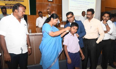 கனிமொழி கருணாநிதி எம்.பி முன்னெடுப்பில் தமிழ்நாட்டில் முதன்முறையாகச் செவித்திறன் குறைபாடு கண்டறிதல் பயிற்சி