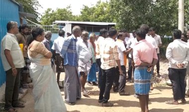 கோவில் நிலத்தை ஆக்கிரமிப்பு செய்ய முயற்சி: பொதுமக்கள் போராட்டம்!