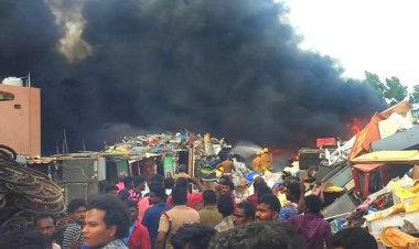 தூத்துக்குடியில் குடோனில் பயங்கர தீ விபத்து : ரூ.10லட்சம் பொருட்கள் சேதம்!