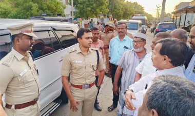 விநாயகர் சிலைகள் ஊர்வலம்: பாதுகாப்பு ஏற்பாடுகளை எஸ்.பி., ஆல்பர்ட் ஜான் ஆய்வு!