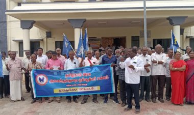 தேர்தல் வாக்குறுதிகளை நிறைவேற்ற வலியுறுத்தி ஓய்வூதியர்கள் சங்கம் ஆர்ப்பாட்டம்!