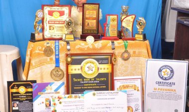 தூத்துக்குடியில் மூன்று வயதில் தேசிய கீதம் பாடி உலக சாதனை படைத்த குழந்தை : ..!