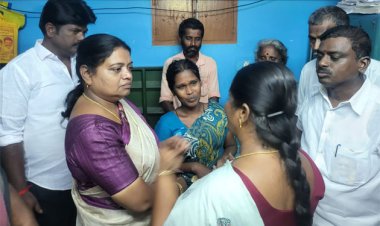 கோவில்பட்டியில் கொலையான சிறுவன் குடும்பத்தினருக்கு அமைச்சா் கீதாஜீவன் ஆறுதல்!!