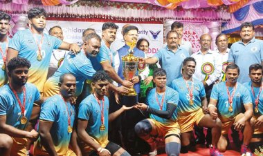 தூத்துக்குடியில் துறைமுகங்களுக்கு இடையே கபடி போட்டி: சென்னை அணி வெற்றி!!