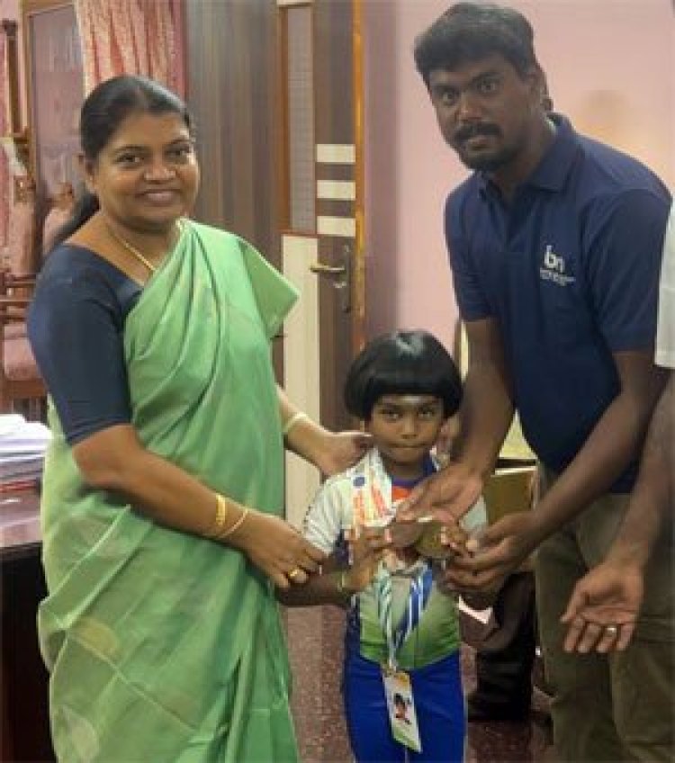 சர்வதேச ஸ்கேட்டிங் போட்டியில் தங்கம் வென்று தூத்துக்குடி மாணவி சாதனை : அமைச்சர் கீதாஜீவன் வாழ்த்து..!
