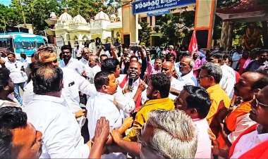 சுதந்திர போராட்ட வீரர் பிறந்தநாளில் போர்க்களமாக மாறிய தூத்துக்குடி பழைய மாநகராட்சி... தூத்துக்குடியில் பரபரப்பு!