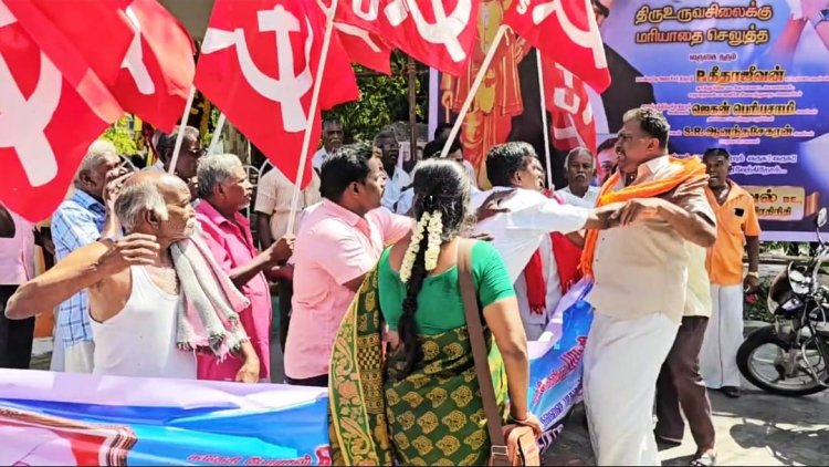 சுதந்திர போராட்ட வீரர் பிறந்தநாளில் போர்க்களமாக மாறிய தூத்துக்குடி பழைய மாநகராட்சி... தூத்துக்குடியில் பரபரப்பு!