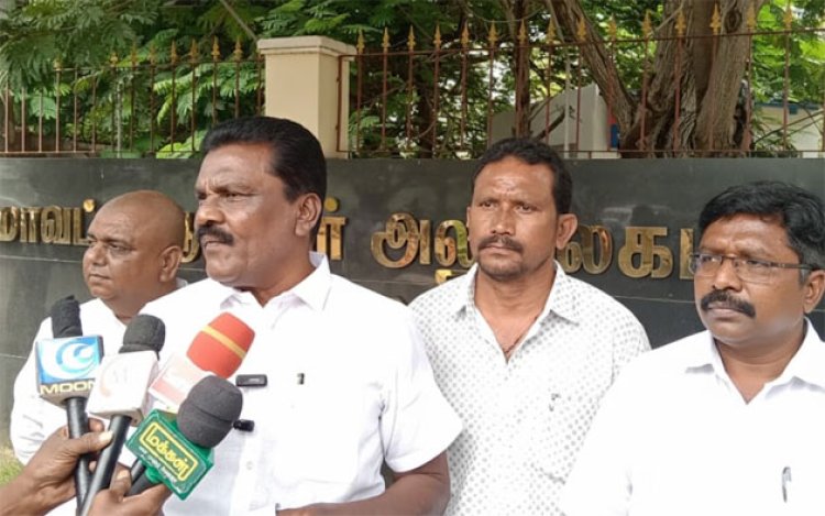 மதுரா கோட்ஸ் நிலத்தை பிளாட்டாக விற்பனை செய்ய அனுமதிக்க கூடாது - ஆட்சியரிடம் மனு!!