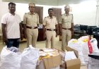 கொரியர் பார்சலில் வந்த 112 கிலோ புகையிலை பொருட்கள் பறிமுதல் : போலீசார் விசாரணை!
