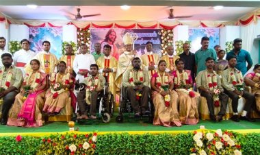 தூத்துக்குடியில் 5 மாற்றுத்திறனாளி ஜோடிகளுக்கு கூட்டுத் திருமணம்..!