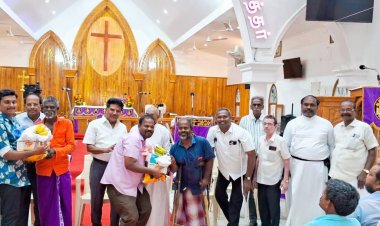 தூத்துக்குடியில் மாற்றுத்திறனாளிகளுக்கு சிஎஸ்ஐ ஆலயம் சாா்பில் நலத்திட்ட உதவிகள்..!