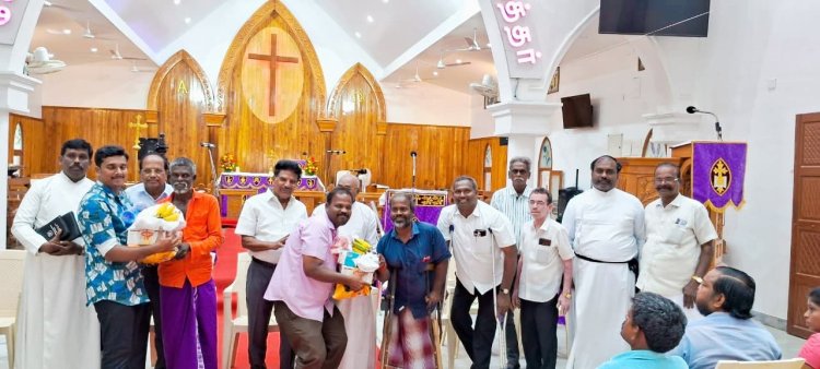 தூத்துக்குடியில் மாற்றுத்திறனாளிகளுக்கு சிஎஸ்ஐ ஆலயம் சாா்பில் நலத்திட்ட உதவிகள்..!