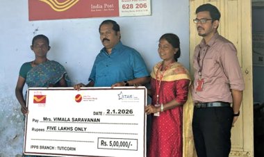 கடலில் மூழ்கி உயிரழந்த மீணவரின் வாரிசுக்கு ரூ.5 லட்சம் காப்பீடு தொகை வழங்கல்!!