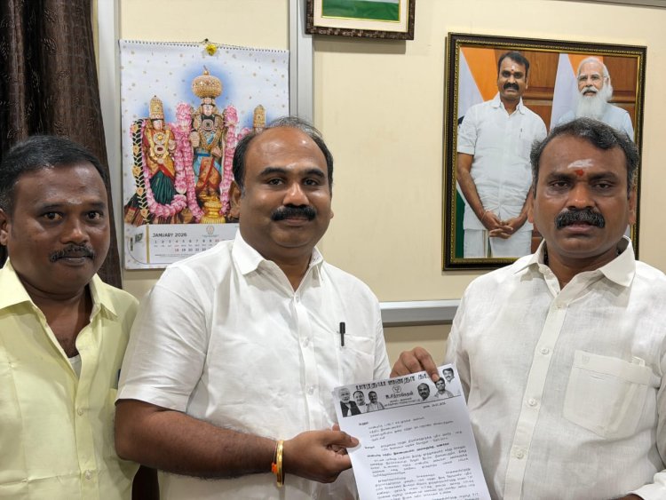 தூத்துக்குடி –திருச்செந்தூருக்கு புதிய அம்ரித் பாரத் ரயில் சேவை பாஜக மாவட்ட தலைவர் சித்ராங்கதன் கோரிக்கை