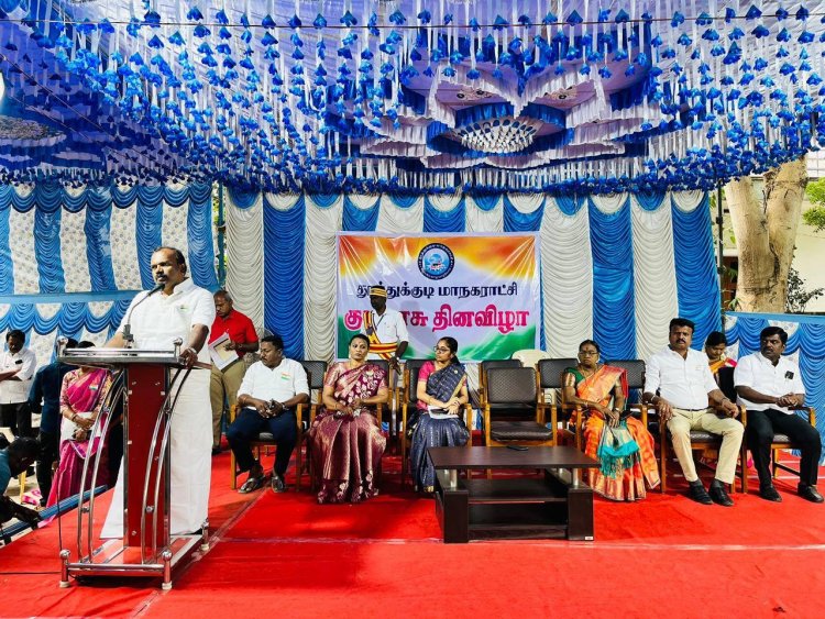 “அதிமுக ஆட்சியில் தேங்கி நின்ற மழைநீர்; திமுக ஆட்சியில் தீர்வு” – குடியரசு தினத்தில் மேயர் ஜெகன் பெரியசாமி