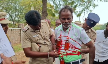 மது கட்டுப்பாடு கோரி தூத்துக்குடி ஆட்சியர் அலுவலகத்தில் பரபரப்பு – சமூக ஆர்வலரின் நூதனப் போராட்டம்