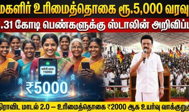 “மகளிர் உரிமைத்தொகை ரூ.5,000 வரவு: 1.31 கோடி பெண்களுக்கு முதல்வர் மு.க.ஸ்டாலின் அறிவிப்பு