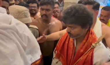 திருச்செந்தூரில் விஜயின் ரகசிய யாகம்… அரசியல் எதிரிகளை வீழ்த்த ‘சத்ரு சம்ஹாரம்’! தேர்தலை நோக்கிய அதிரடி ஆன்மிக நகர்வு?