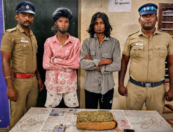 ஆறுமுகநேரியில் 2 கிலோ கஞ்சா பறிமுதல்: விற்பனைக்கு பதுக்கி வைத்திருந்த 2 இளைஞர்கள் கைது! போலீசார் அதிரடி நடவடிக்கை
