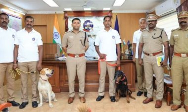 தூத்துக்குடி காவல்துறையில் புதிதாக 2 மோப்ப நாய்கள் பணி சேர்ப்பு