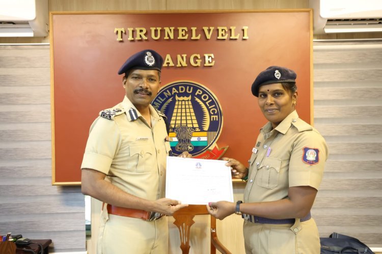 தூத்துக்குடி காவல்துறையினருக்கு பாராட்டு.. கொலை, நகை திருட்டு வழக்குகளில் சிறப்பாக புலனாய்வு செய்து குற்றவாளிகளுக்கு தண்டனை பெற்றுத் தந்த போலீசாருக்கு டிஐஜி நற்சான்றிதழ்
